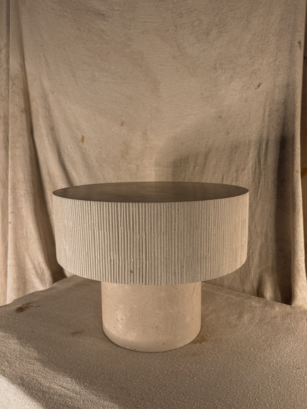 PORTLAND LIMESTONE HYACINTH TABLE