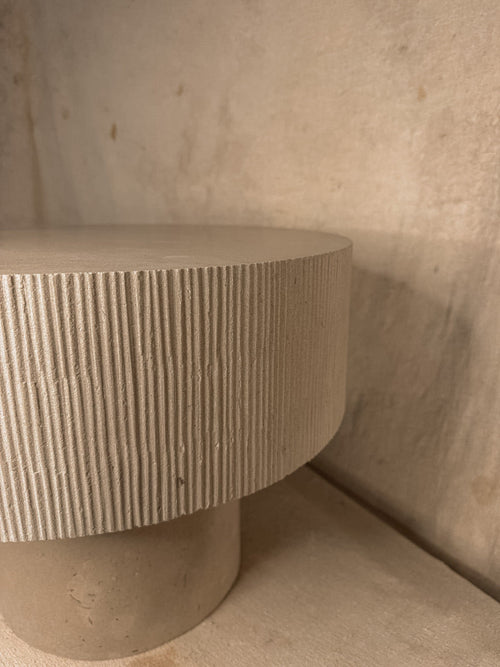 PORTLAND LIMESTONE HYACINTH TABLE