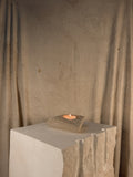 PORTLAND LIMESTONE SALLET CANDLE HOLDER